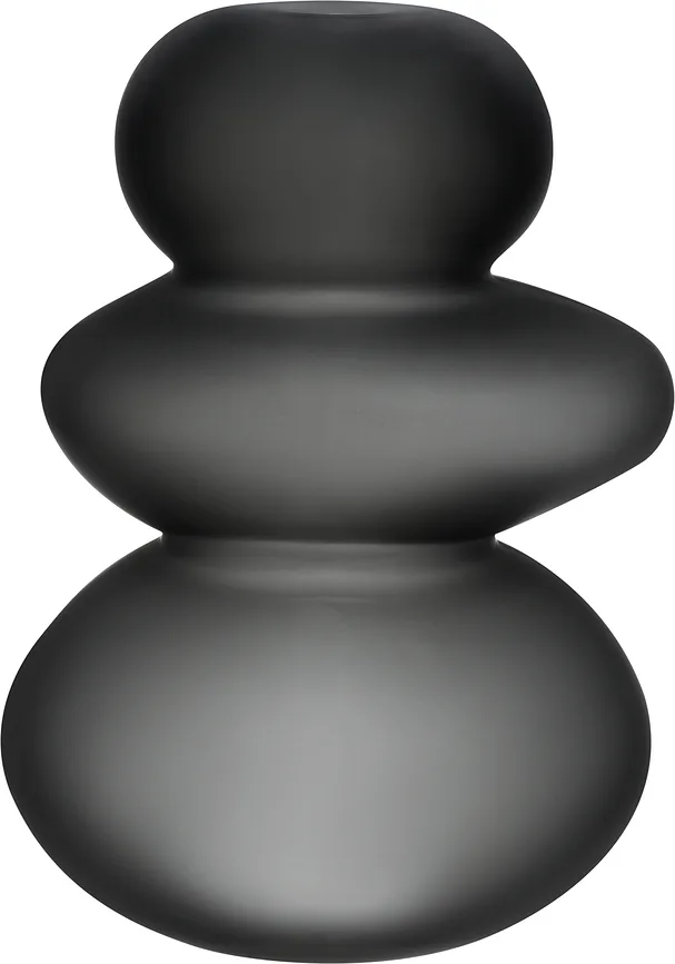 Подсвечник Nude Cairn S, хрусталь, 21,6 14,4 см, серый