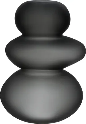 Подсвечник Nude Cairn S, хрусталь, 21,6 14,4 см, серый