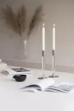 Набор подсвечников Orrefors Lumiere, 2 предмета, металл, 26,5 10,5 см, серебристый — фото 6