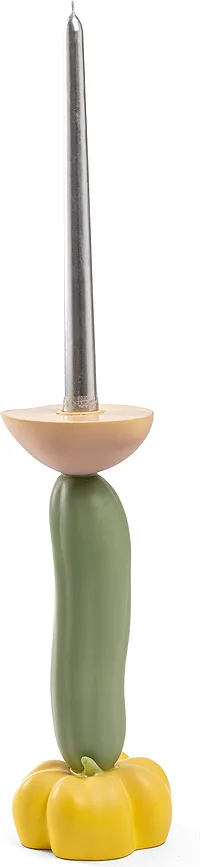 Подсвечник Seletti Vitamin, пластик, 26,5 см, зелёный