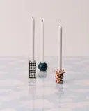 Набор подсвечников Serax Les Objets Mouleversants, 4 предмета, керамика, 7 6 см, красный — фото 3