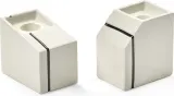 Набор подсвечников Serax Silos, 2 предмета, фарфор, 6,5 5 см, белый — фото 1