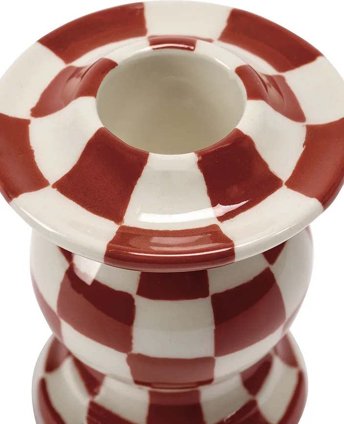 Подсвечник Serax Les Objets, керамика, 7 6 см, красный