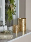 Набор подсвечников Bloomingville Mista, 2 предмета, металл, 17,5 12,5 см, золотистый — фото 2