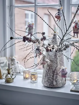 Набор подсвечников Bloomingville Miya, 2 предмета, стекло, 7,5 7,5 см, оранжевый