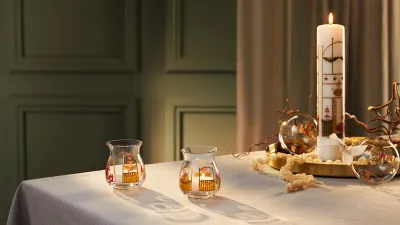 Набор подсвечников Holmegaard Christmas 2023, 2 предмета, стекло, 7,5 7 см, прозрачный