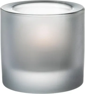 Подсвечник Iittala Kivi, стекло, 6 6 см, серый