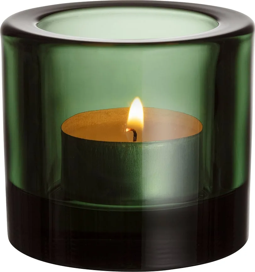 Подсвечник Iittala Kivi, стекло, 6 6,5 см, зелёный