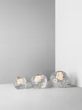 Набор подсвечников Kosta Boda Snowball, 3 предмета, хрусталь, 10 7 см, прозрачный — фото 2