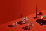 Набор подсвечников Kosta Boda Snowball, 3 предмета, хрусталь, 10 7 см, прозрачный — фото 3