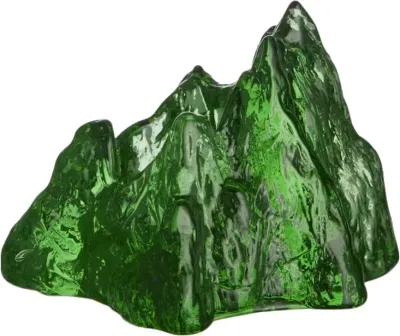 Подсвечник Kosta Boda The Rock, хрусталь, 9,1 14 см, зелёный