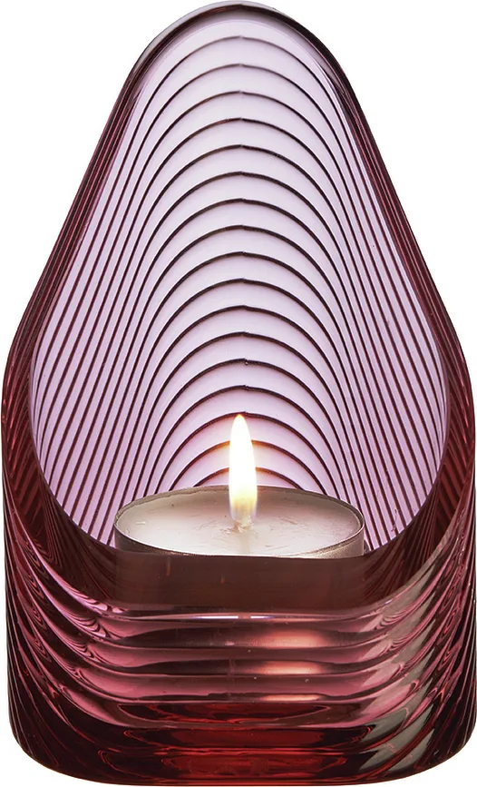 Подсвечник Nude Mist S, хрусталь, 10,7 7 см, розовый