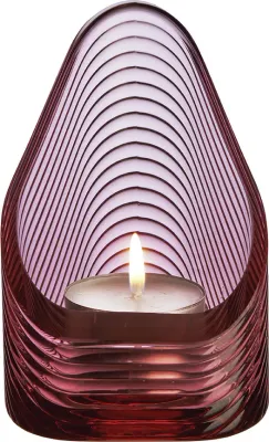Подсвечник Nude Mist S, хрусталь, 10,7 7 см, розовый