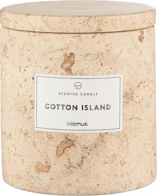 Свеча ароматическая Blomus Frabli Cotton Island travertine