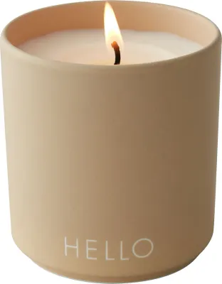 Свеча ароматическая Design Letters · арт. fabr 10107001BEIGEHELLO
