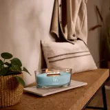 Свеча ароматическая WoodWick Hearthwick Cedarwood and Ocean Moss — фото 1