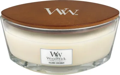 Свеча ароматическая WoodWick Hearthwick Island Coconut