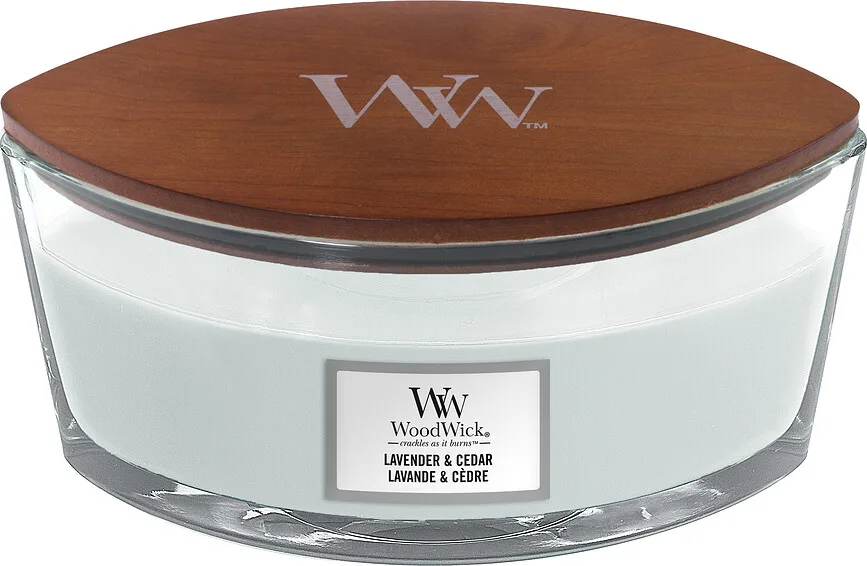 Свеча ароматическая WoodWick Hearthwick Lavender and Cedar