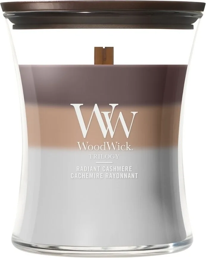 Свеча ароматическая WoodWick Trilogy Radiant Cashmere