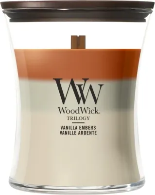 Свеча ароматическая WoodWick Trilogy Vanilla Embers