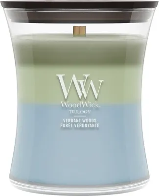 Свеча ароматическая WoodWick Trilogy Verdant Woods