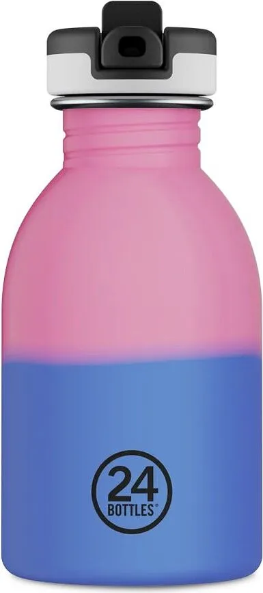 Детская бутылка для воды 24Bottles Urban Bottle Kids Reactive, нержавеющая сталь, 250 мл, розовая