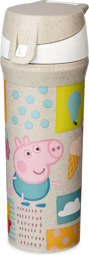 Детская бутылка для воды Koziol Stan Swinka Peppa, пластик, 500 мл, бежевая
