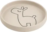 Детская тарелка Done by deer Deer Friends, силикон, 18 см, бежевая — фото 1