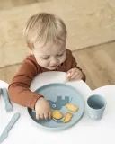 Детская тарелка Done by deer Foodie Elphee, пластик, 20 см, синяя — фото 2
