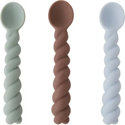 Набор детских ложек oyoy mellow, 3 предмета, силикон, разноцветный · арт. fabr M107191