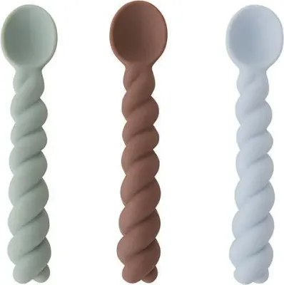 Набор детских ложек oyoy mellow, 3 предмета, силикон, разноцветный · арт. fabr M107157