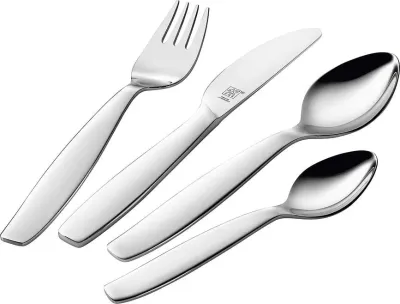 Набор детских столовых приборов Zwilling Kids Pila, 4 предмета, нержавеющая сталь