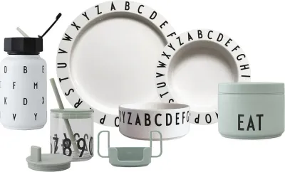 Набор детской посуды Design Letters Eat Learn, меламин, 6 предметов