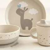 Набор детской посуды Done by deer Foodie Lalee, пищевой пластик, 3 предмета, бежевый — фото 2