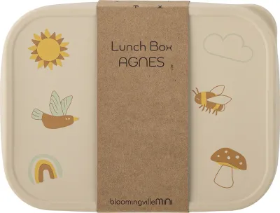 Детский ланч-бокс Bloomingville Agnes, силикон, 1000 мл, бежевый
