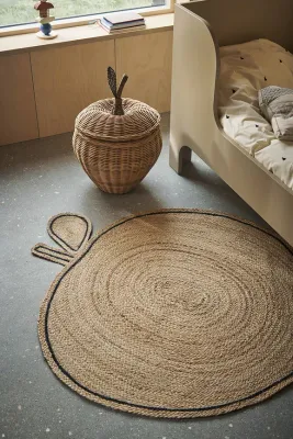 Коврик Ferm Living Apple, джут, 120 110 см, бежевый