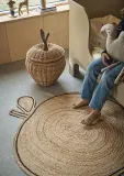 Коврик Ferm Living Apple, джут, 120 110 см, бежевый — фото 3