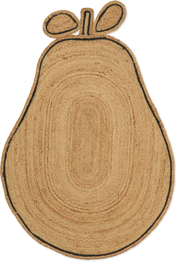 Коврик Ferm Living Pear, джут, 140 95 см, бежевый