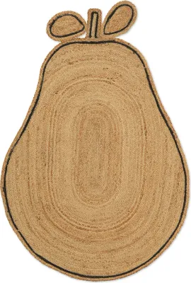 Коврик Ferm Living Pear, джут, 140 95 см, бежевый