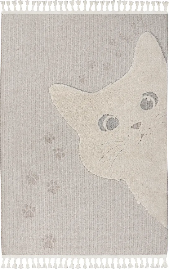 Коврик Obsession Fano Cats, полипропилен, 170 120 см, бежевый