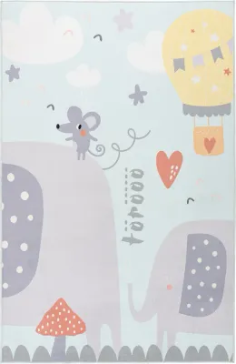 Коврик Obsession Magic Kids Cute Elephant, полипропилен, 230 160 см, разноцветный