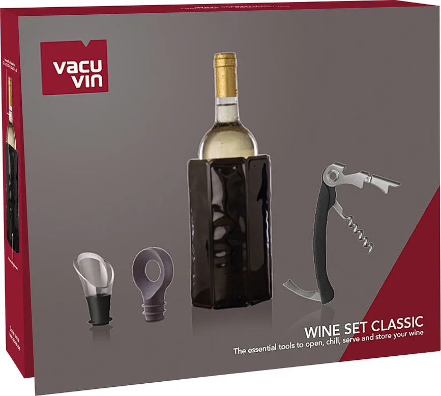 Набор винных аксессуаров Vacu Vin, 4 предмета, силикон