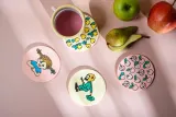 Набор подставок под кружку Muurla Pippi Ponczoszanka, 4 штуки, фетр, 10 см — фото 1