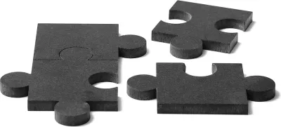 Набор подставок под горячее tre Puzzle, 4 штуки, мрамор, 27 23 см