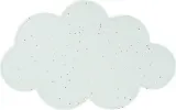 Салфетка сервировочная под тарелку Done by deer Confetti, прямоугольная, силикон, 50 31 см, синяя — фото 1