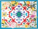 Салфетка сервировочная под тарелку Guzzini Flowers Lemon, прямоугольная, искусственная кожа, 44 33 см, разноцветная — фото 2