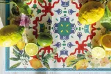 Салфетка сервировочная под тарелку Guzzini Flowers Lemon, прямоугольная, искусственная кожа, 44 33 см, разноцветная — фото 3