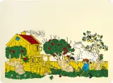Салфетка сервировочная под тарелку Muurla Pippi Ponczoszanka, прямоугольная, силикон, 30 40,5 см, разноцветная — фото 3