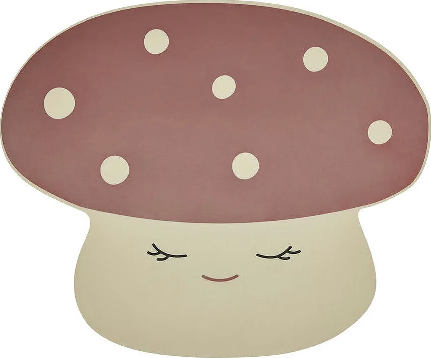 Салфетка сервировочная под тарелку OYOY Mushroom, прямоугольная, силикон, 35,5 43 см, красная