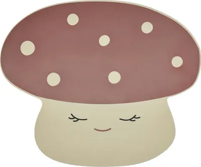 Салфетка сервировочная под тарелку OYOY Mushroom, прямоугольная, силикон, 35,5 43 см, красная